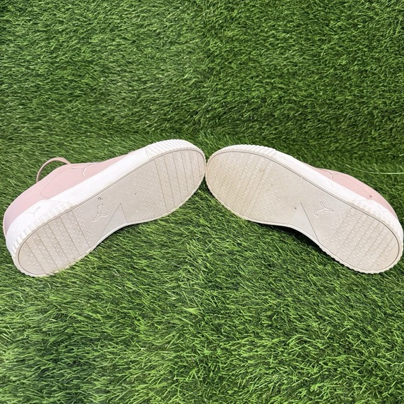 Puma Carina Sneakers Women Size 10 White Pink Toe Heel Soft Foam‎ Plus - Picture 6 of 6
